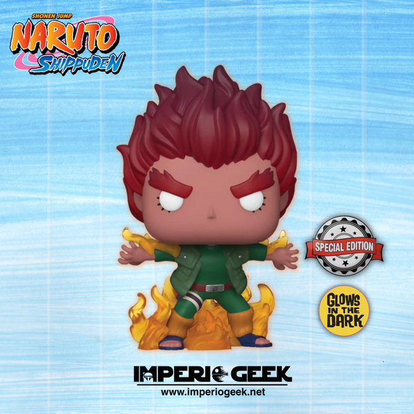 Funko Pop Animation: Naruto - Might Guy ocho puertas internas #824 GITD Edición especial